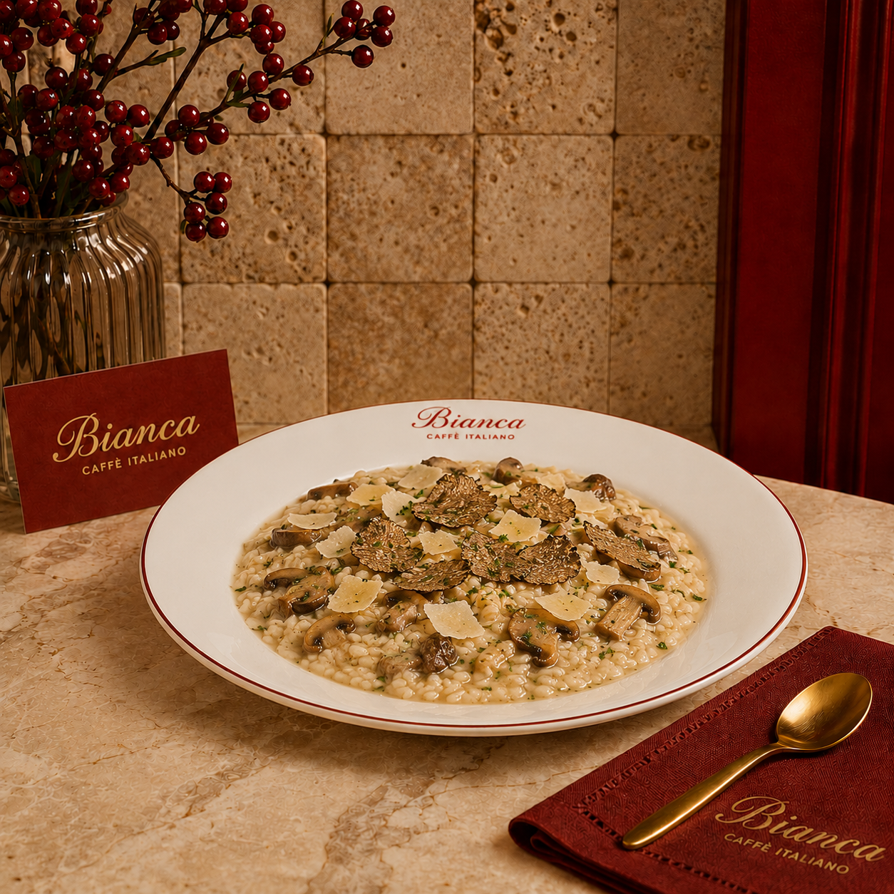 Mushroom Truffle Risotto